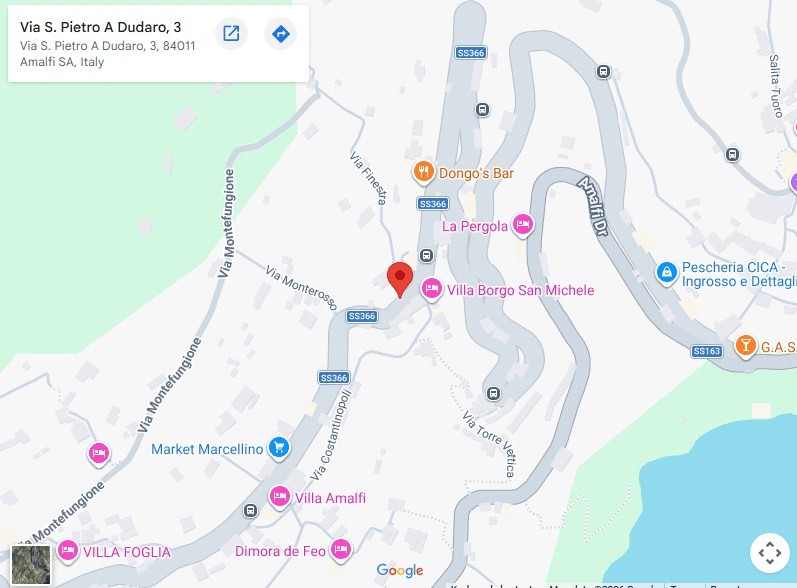 Map showing the location of Villa Imma